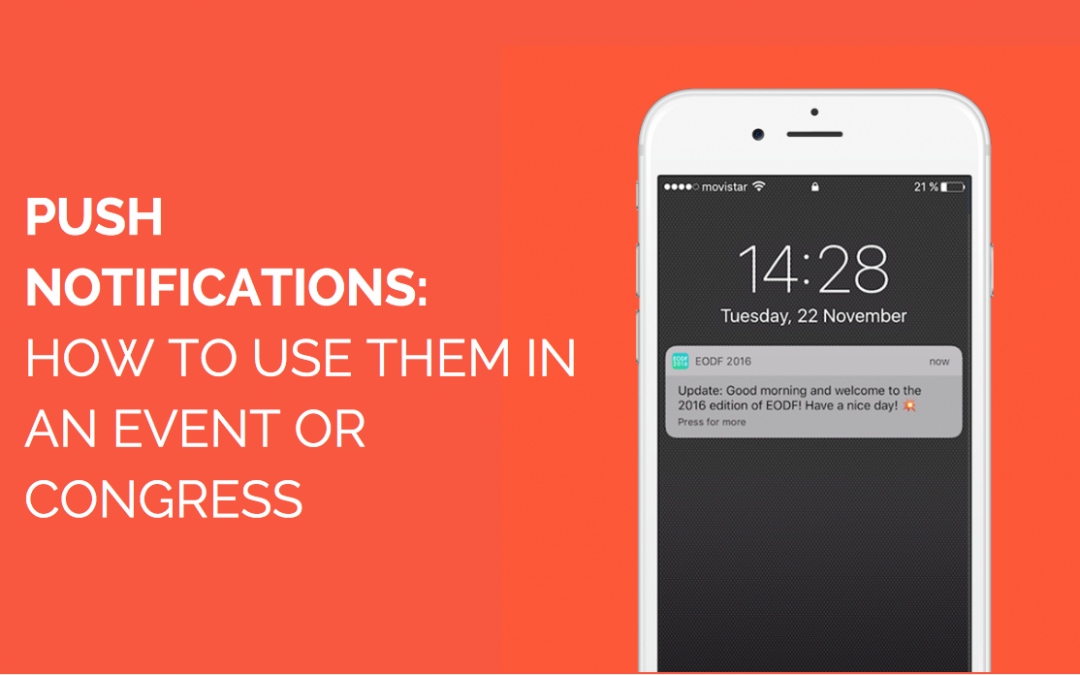 How to use push notifications in an event or congress