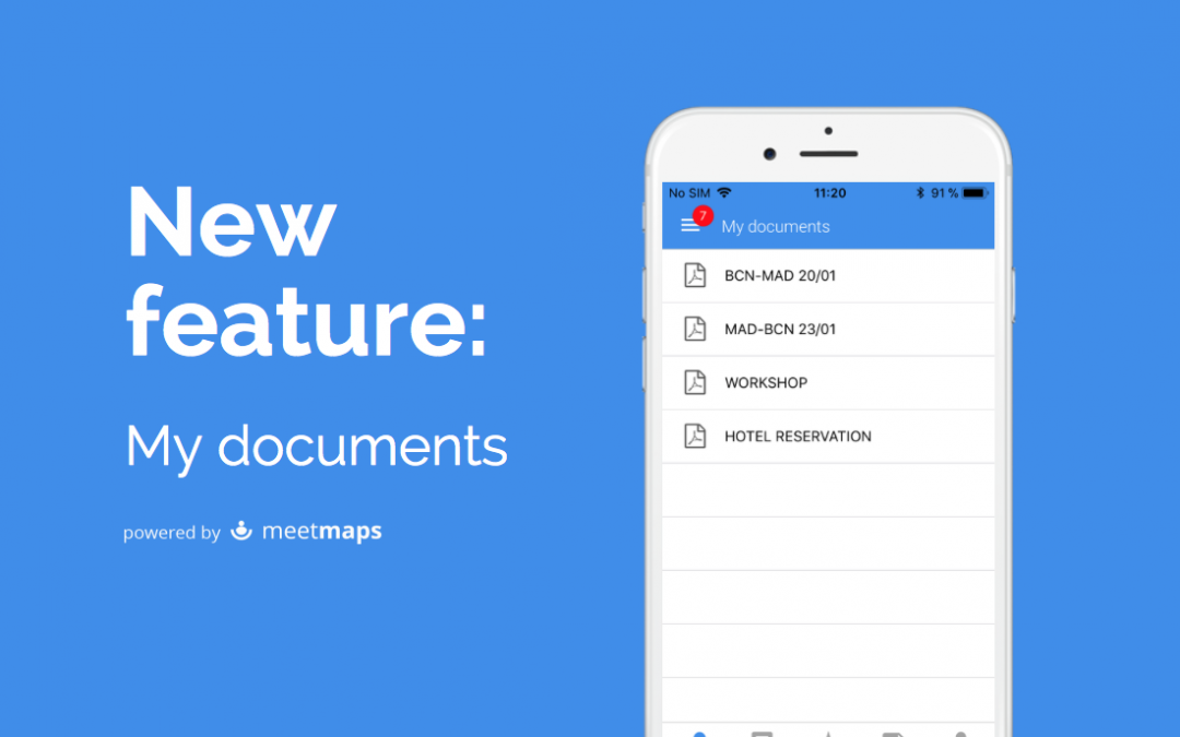 My documents, the newest feature of the Meetmaps’ App