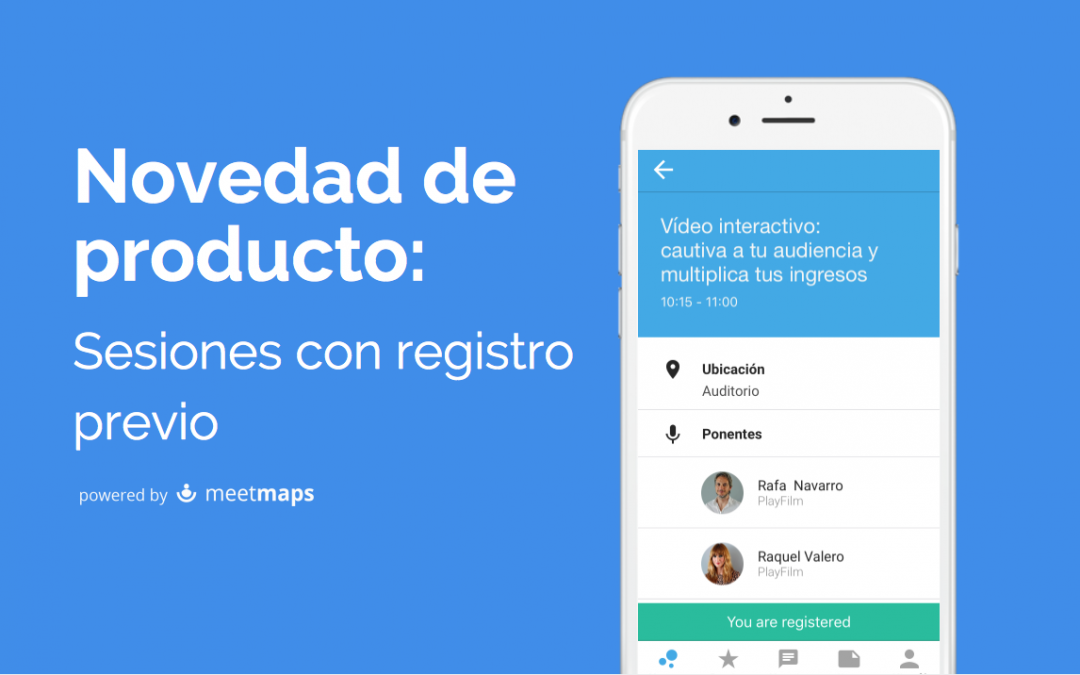 Sesiones con registro previo